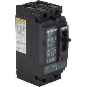Schneider Electric Molded Case Circuit Breaker; 2-Pole; 125A; 600VAC/250VDC; 35kA @ 480VAC; Lugs - Both Ends; UL 489